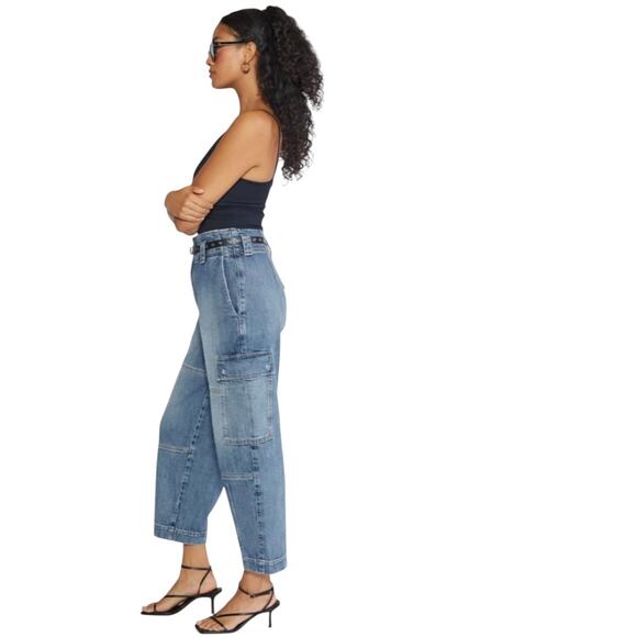 ETICA Juni Relaxed Cargo Jeans sz 27 28 NWT $238 MSRP Anthropologie Revolve - Picture 7 of 12